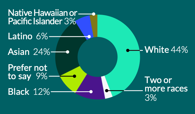 Ethnicity of attendees